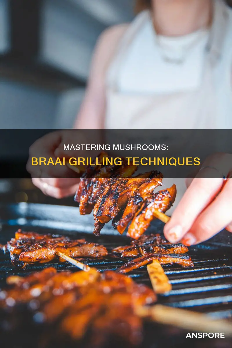 how to braai mushrooms on fire