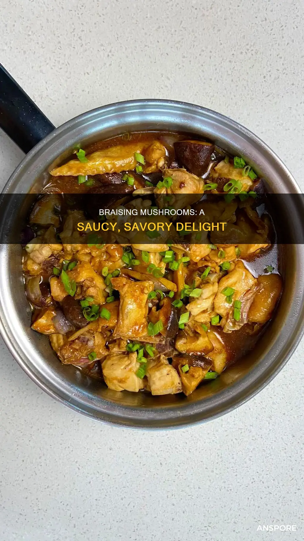 how to braise mushrooms in sauce