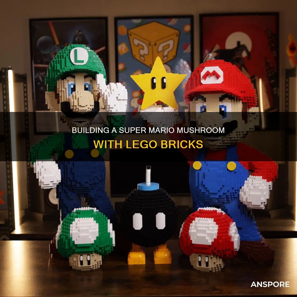 how to build a lego mario mushroom