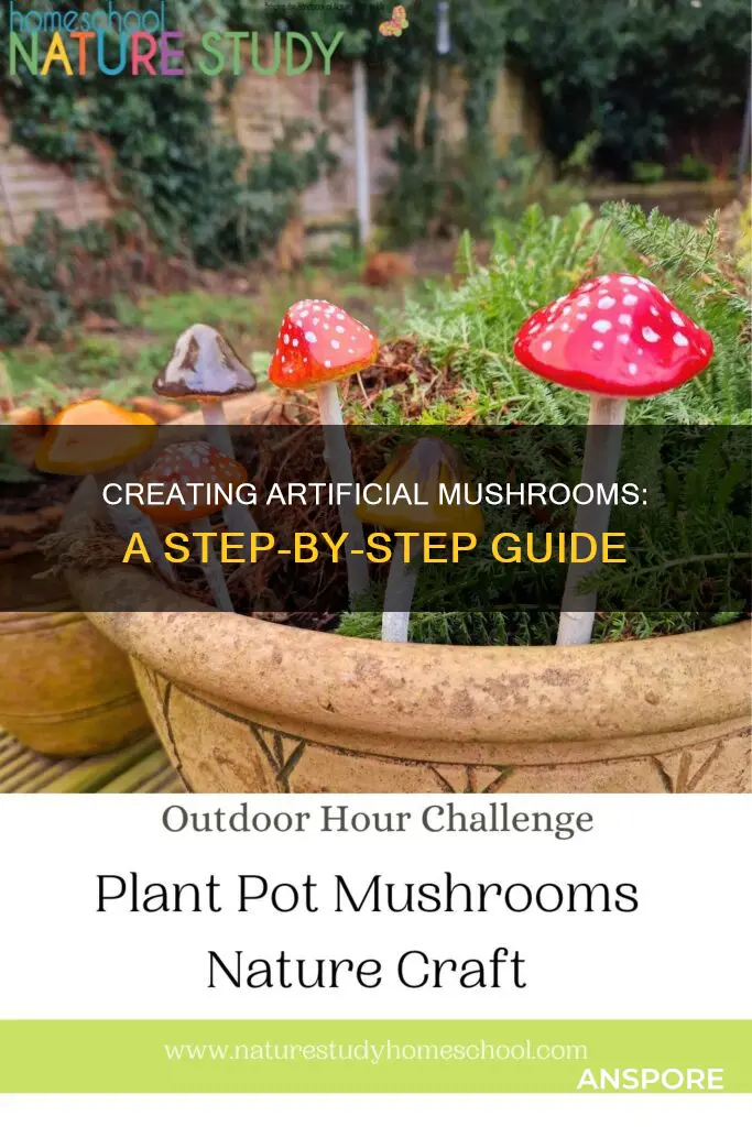 how to build fake mushrooms