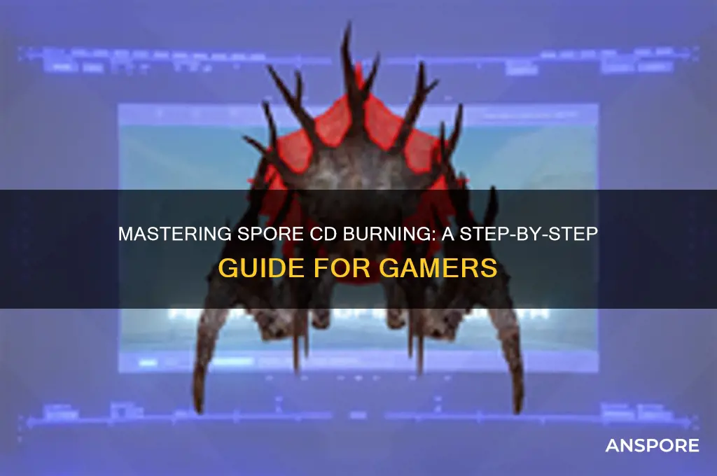 how to burn spore to a cd