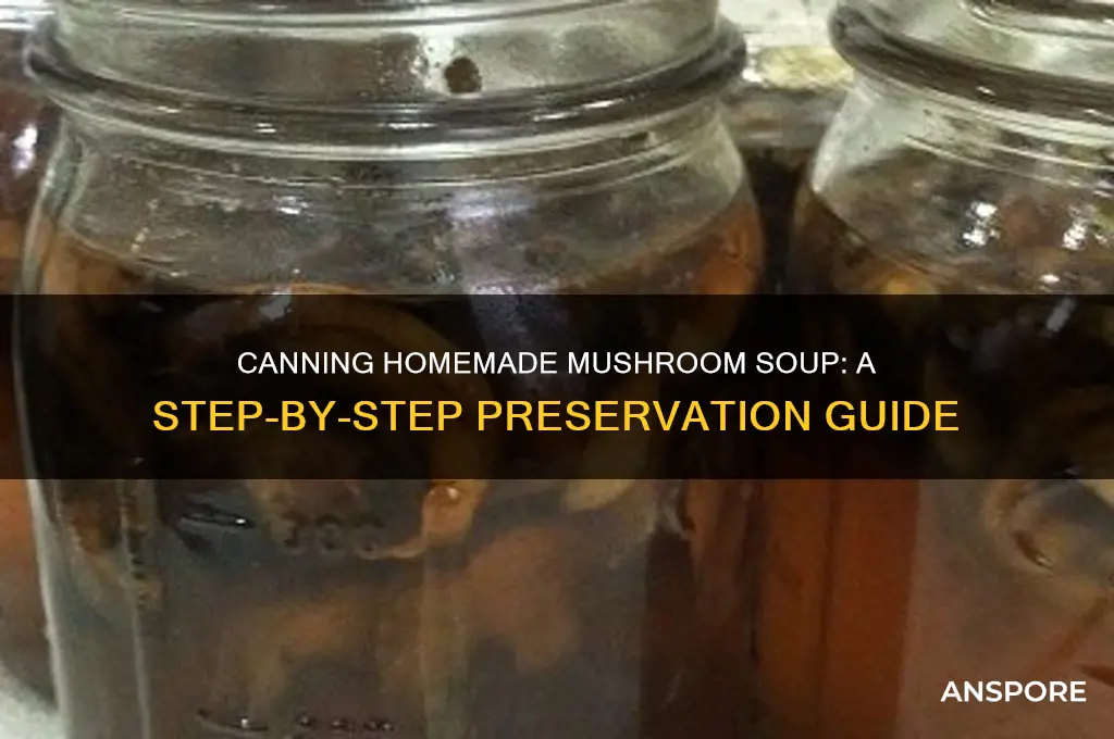 how to can homemade mushroom soup
