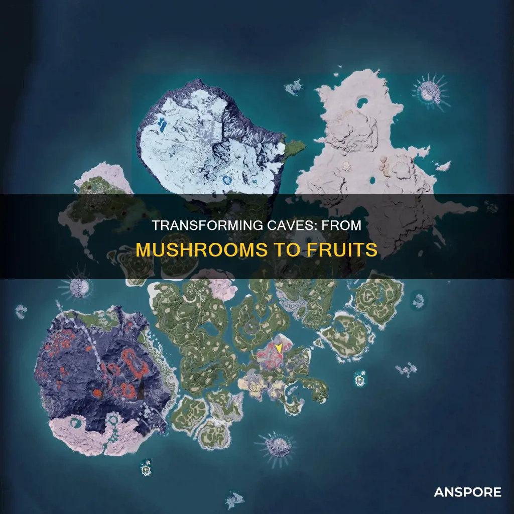 how to change mushroom cave to fruit