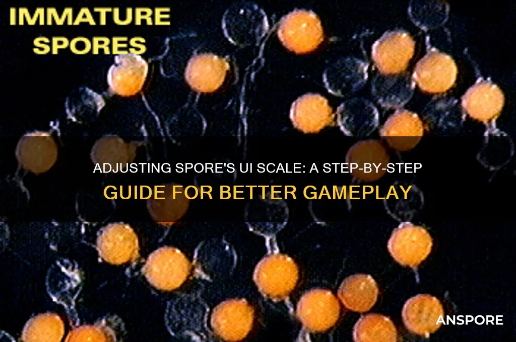 how to change the ui scale in spore
