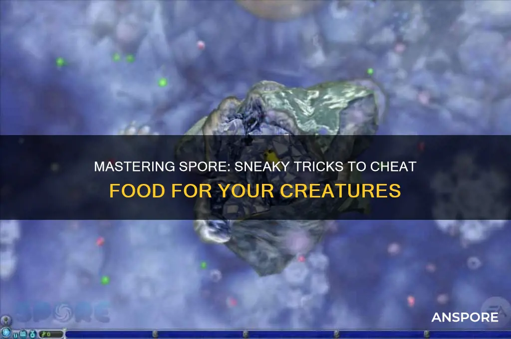 how to cheat food in spore