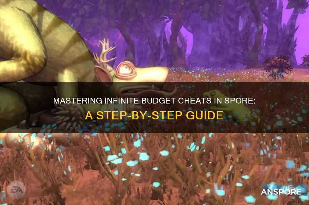how to cheat in infanate budget spore