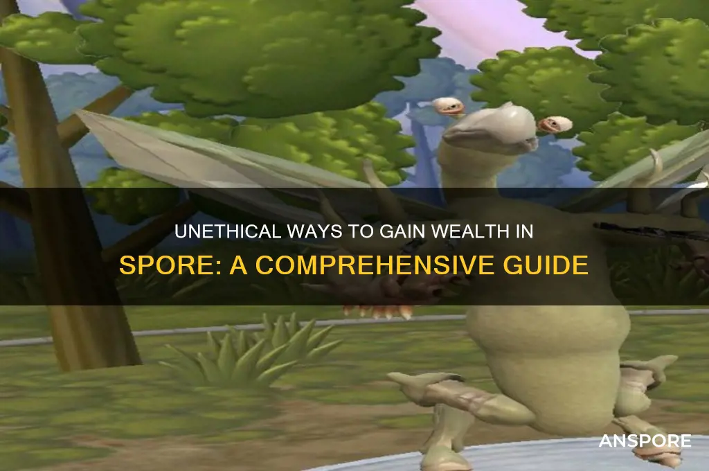 how to cheat money in spore
