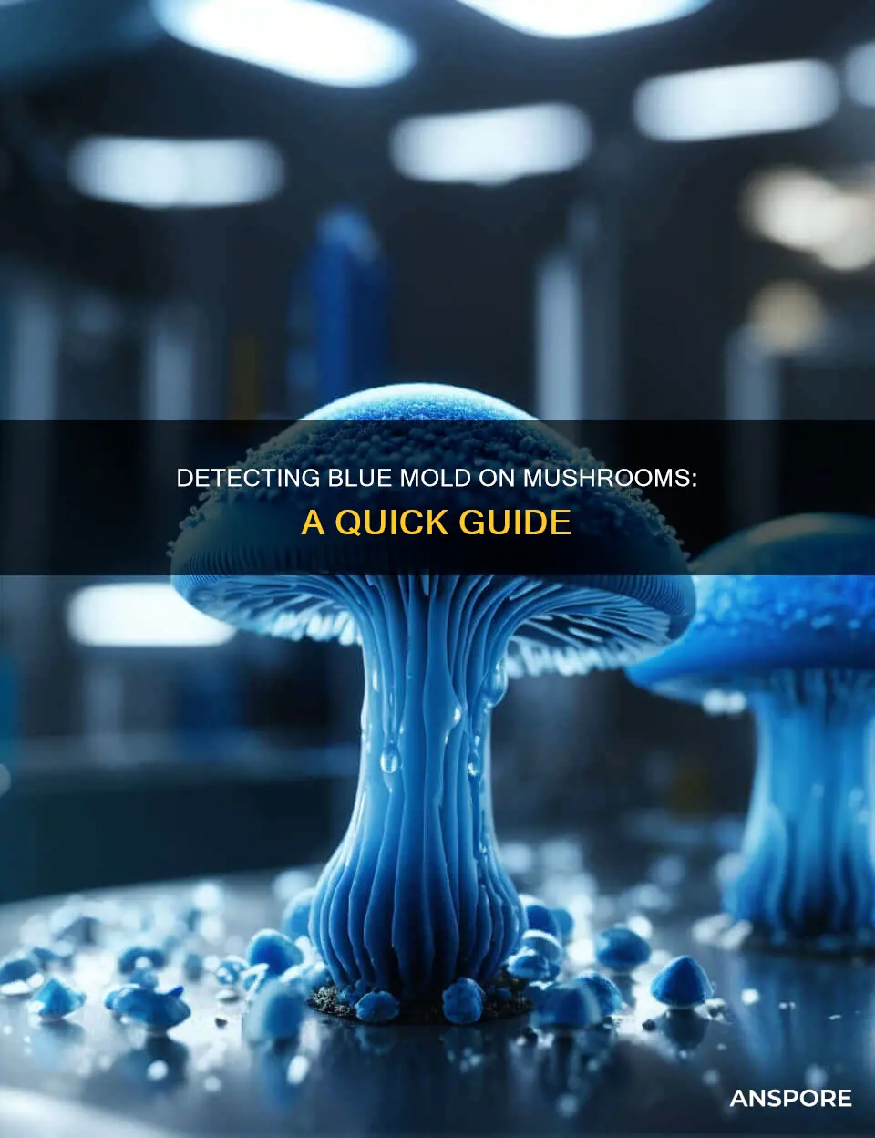 how to check if mushrooms are blue molded