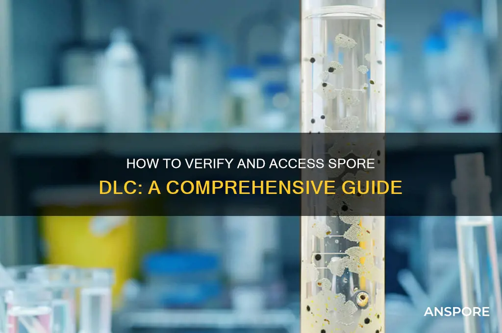 how to check spore dlc