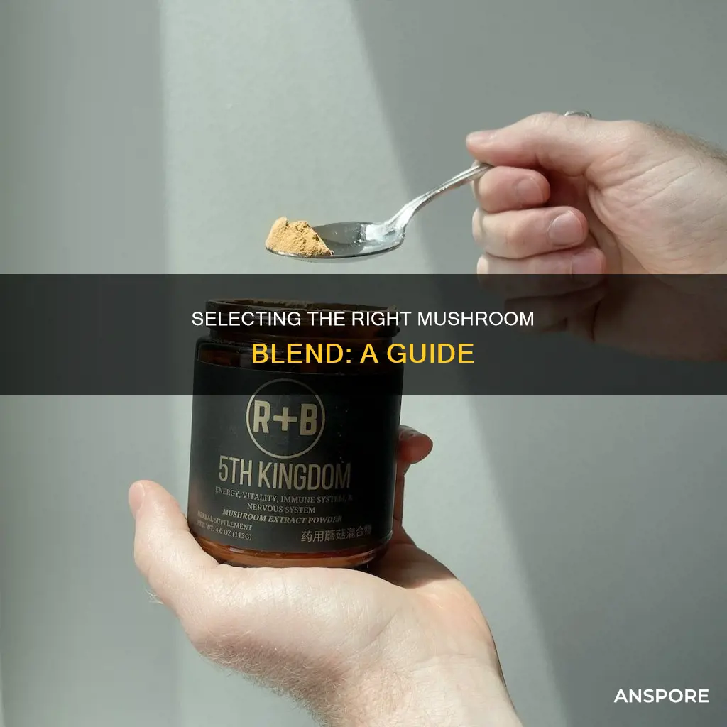 how to choose a mushroom blend