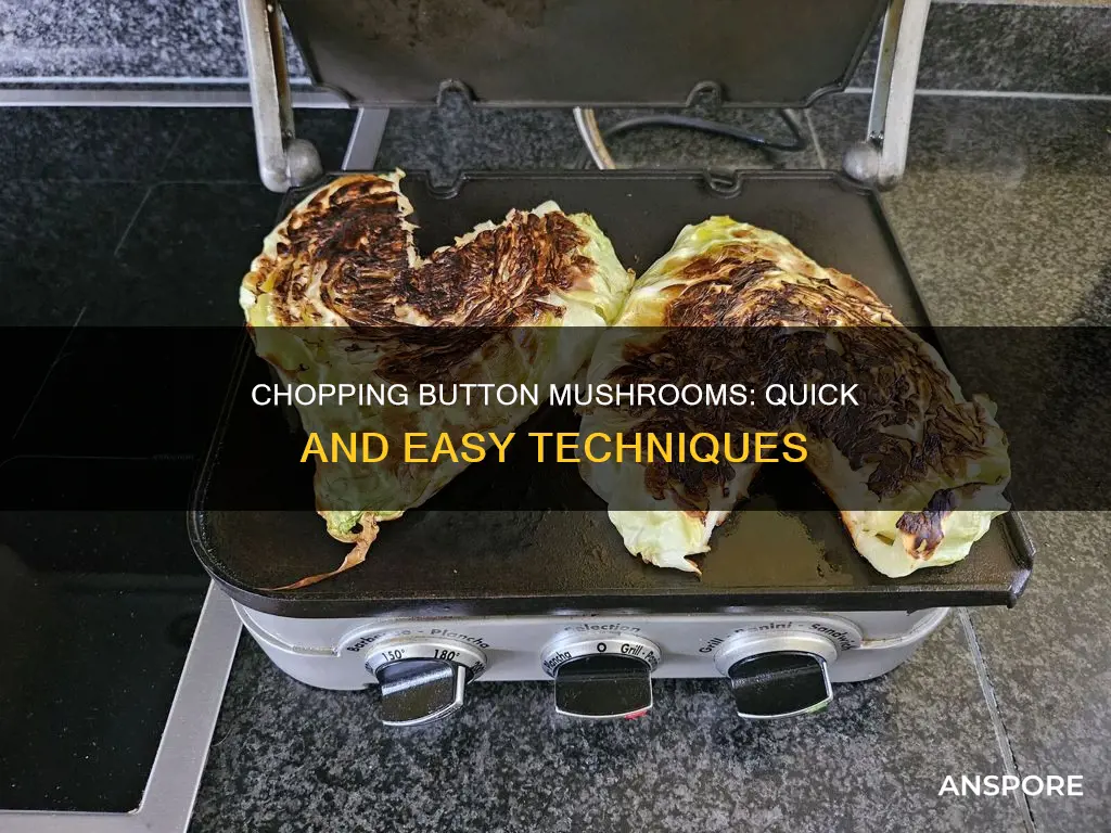 how to chop a button mushroom