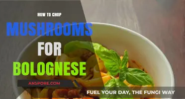 Chopping Mushrooms for Bolognese: The Perfect Technique