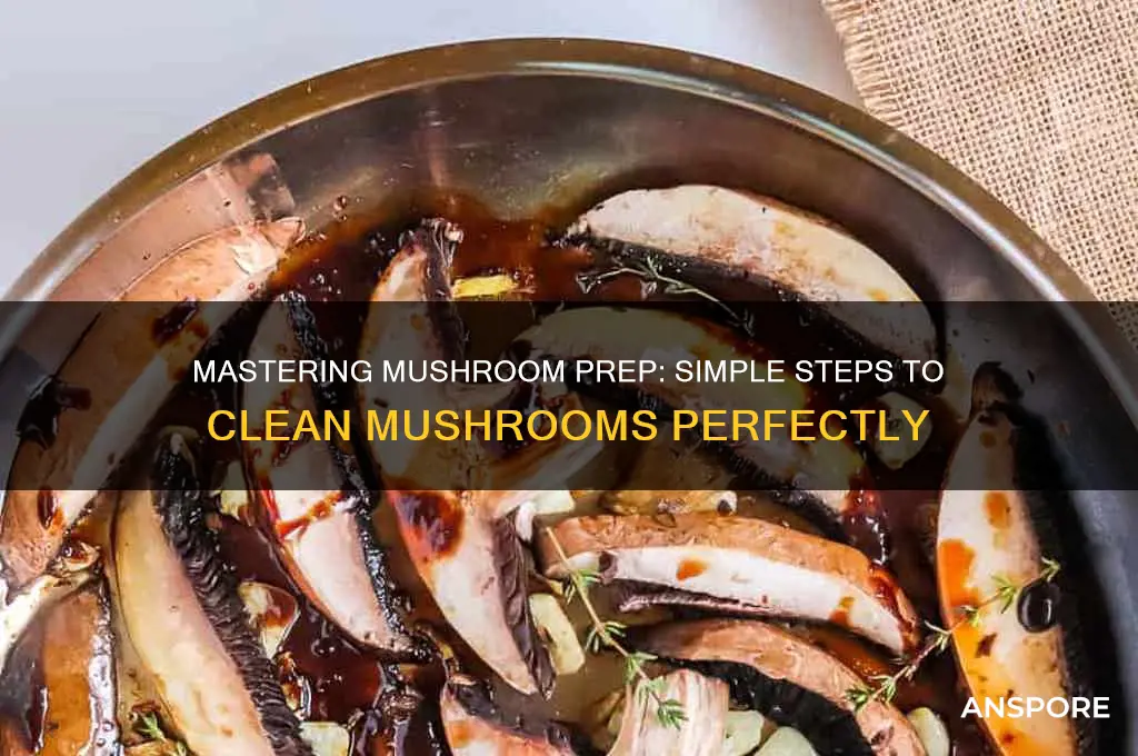 how to clean a mushroom before cooking
