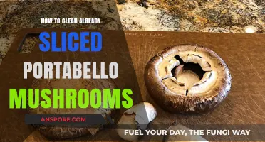 Quickly Clean Pre-Sliced Portabello Mushrooms