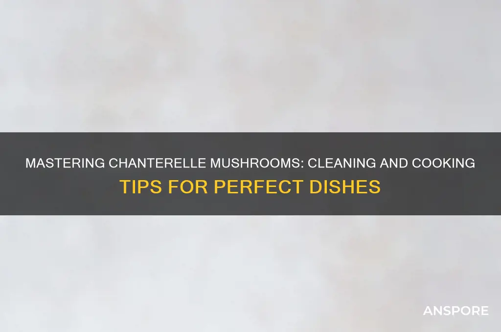 how to clean and cook chanterelle mushrooms
