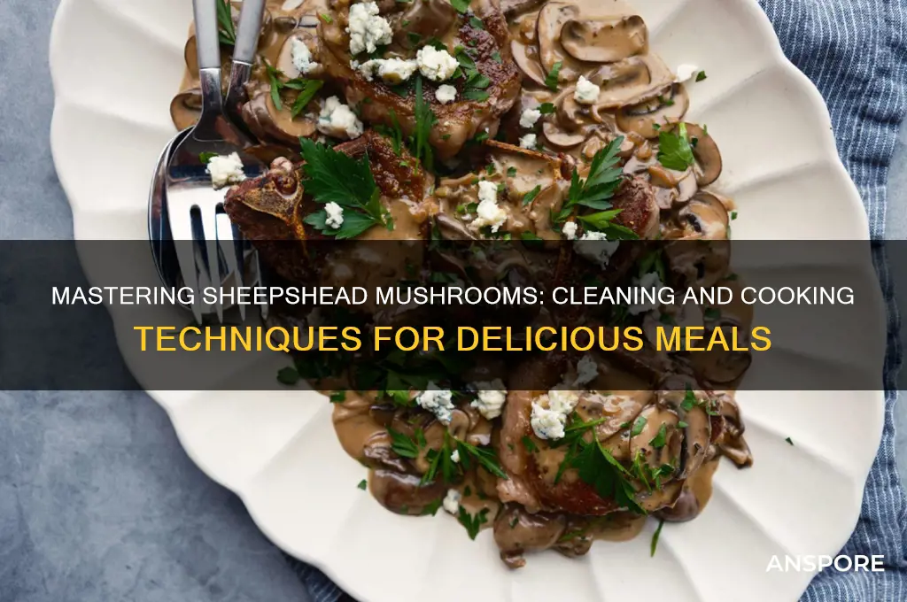 how to clean and cook sheepshead mushrooms