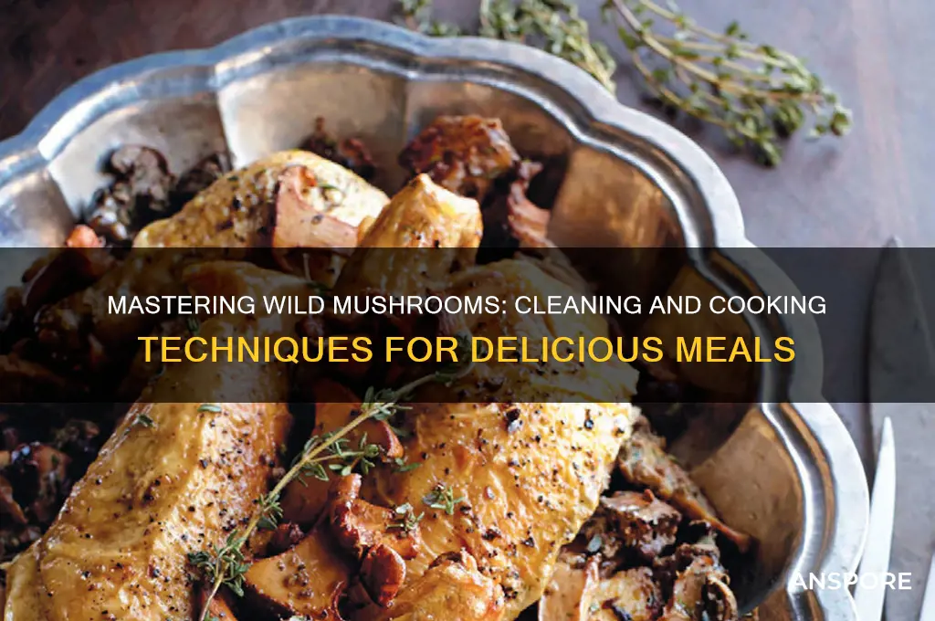 how to clean and cook wild mushrooms