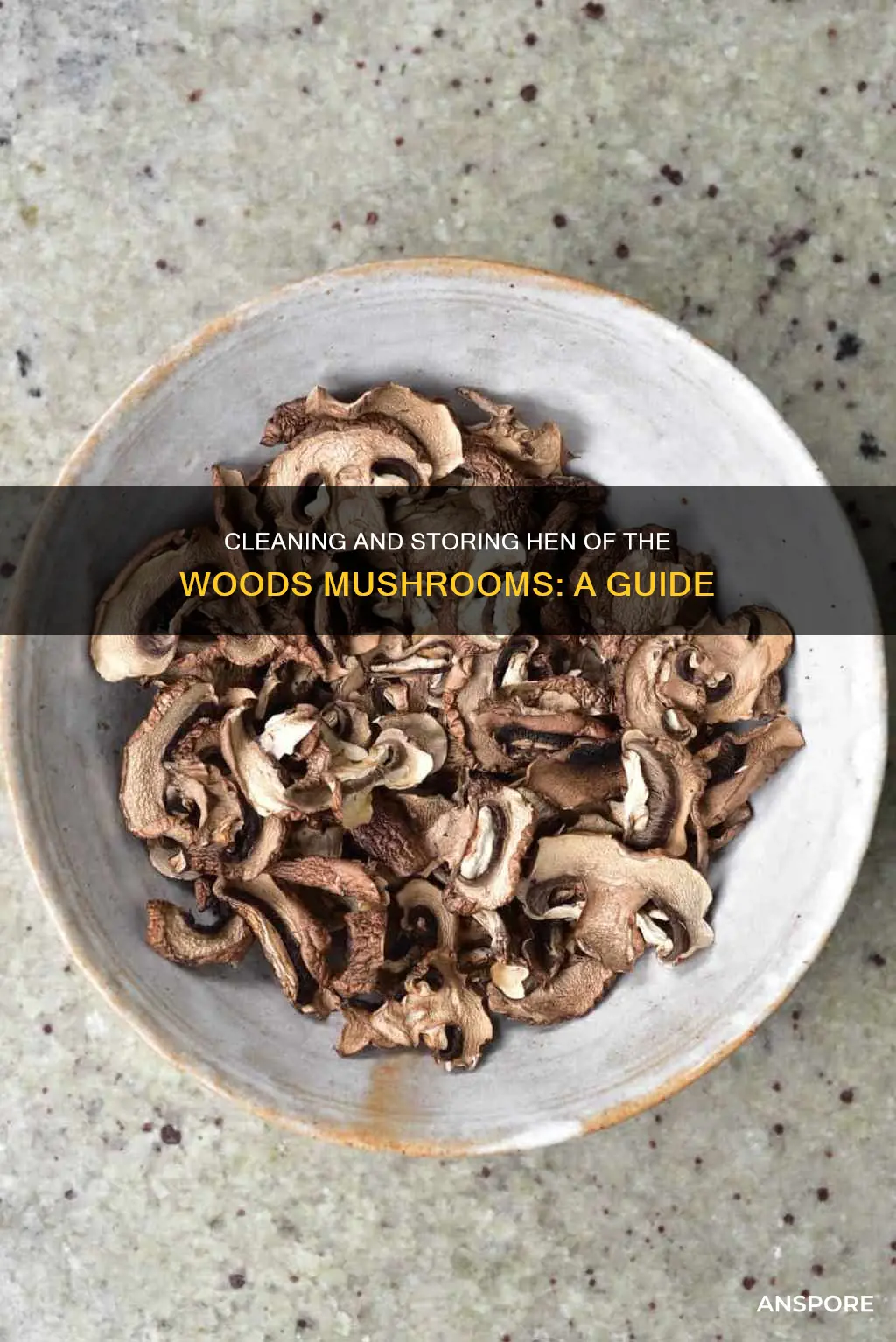 how to clean and store hen of the woods mushrooms