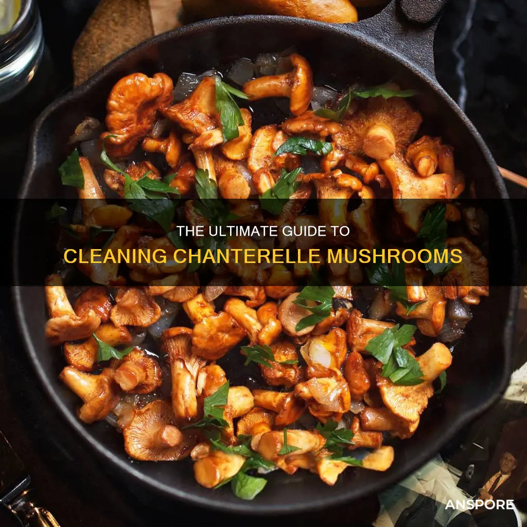 how to clean chanterelle mushroom