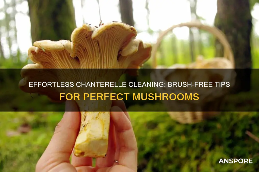 how to clean chanterelle mushrooms no brush