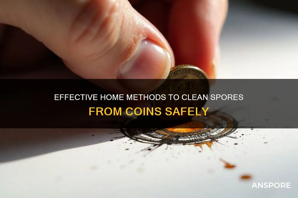 how to clean coins with spores in house