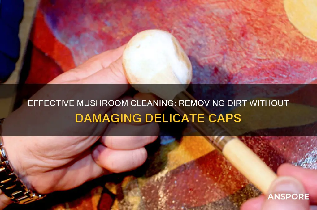 how to clean dirt off mushrooms