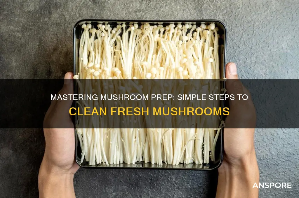 how to clean fresh mushrooms before cooking