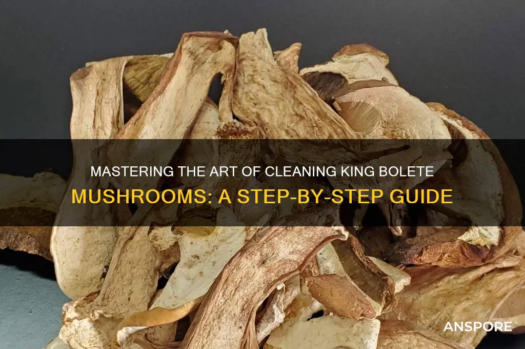 how to clean king bolete mushrooms