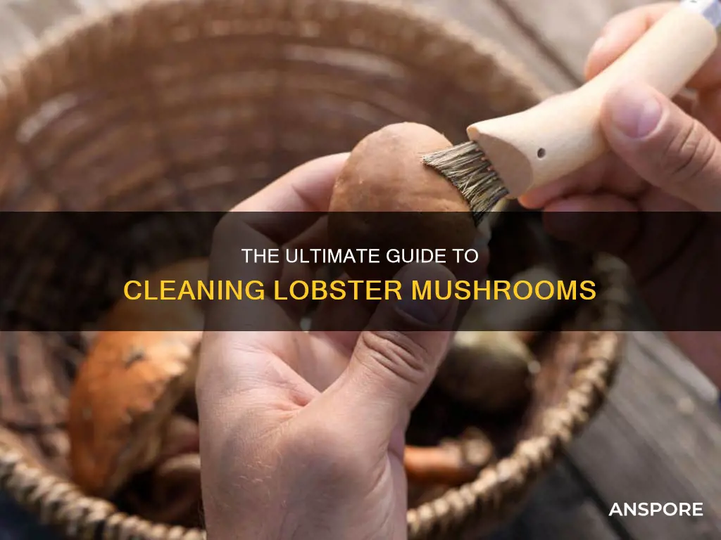 how to clean lobster mushrooms