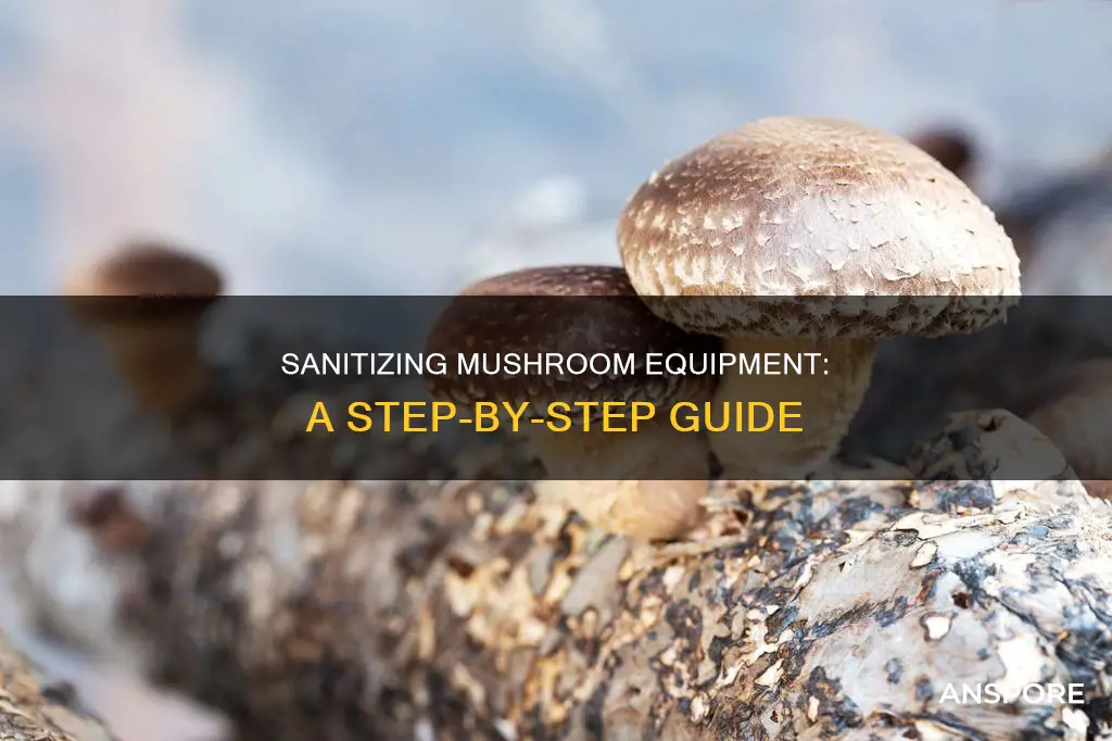 how to clean mushroom equipment