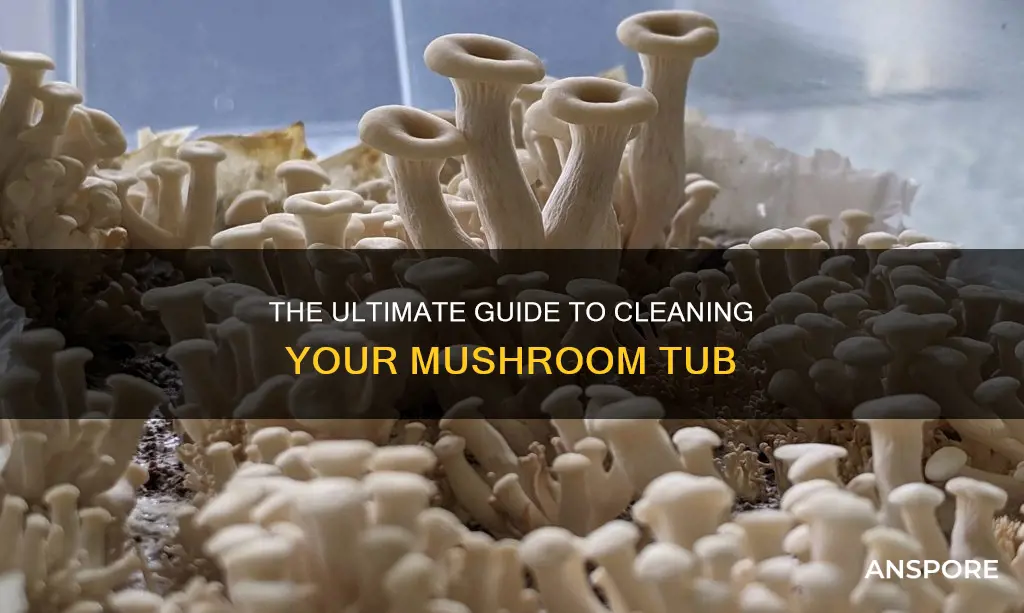 how to clean mushroom tub