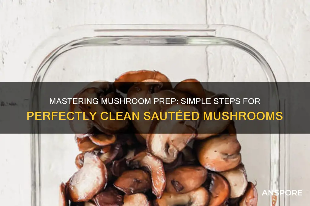 how to clean mushrooms for sauteing