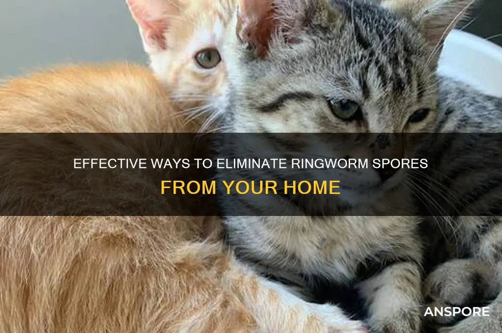 how to clean ringworm spores out of home