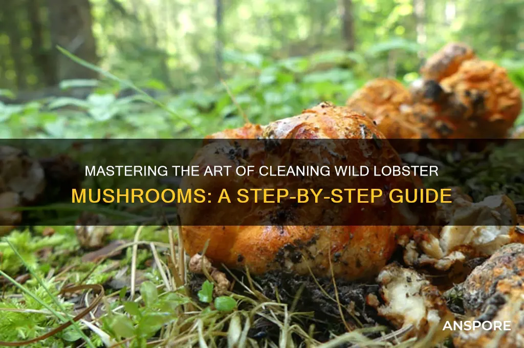 how to clean wild lobster mushrooms