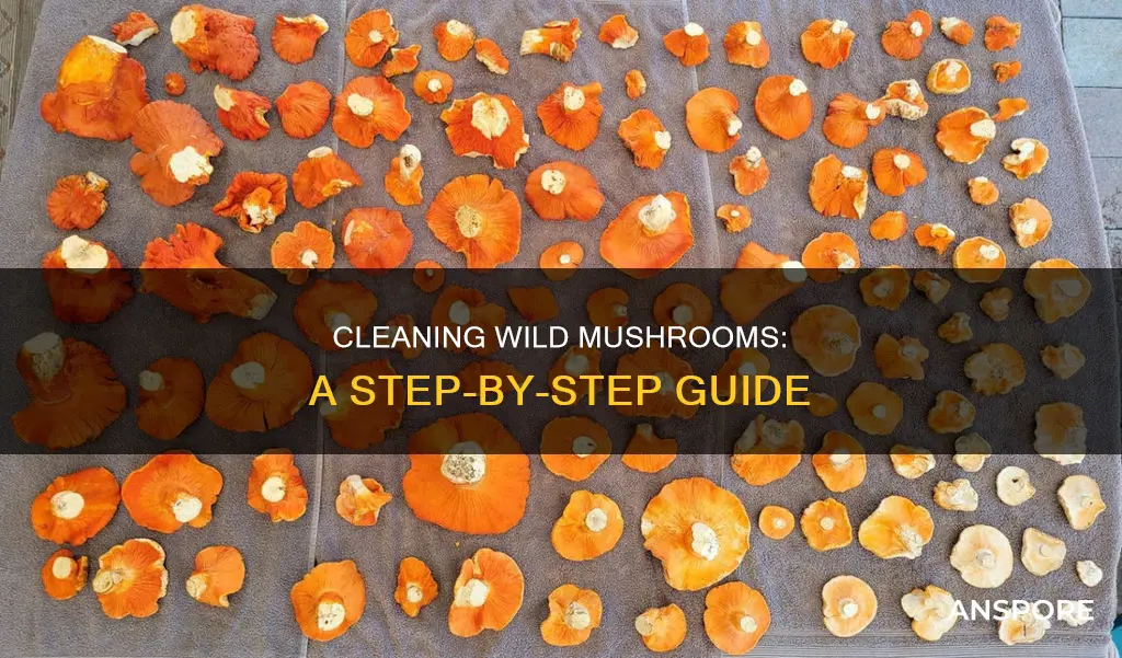 how to clean wild mushrooms