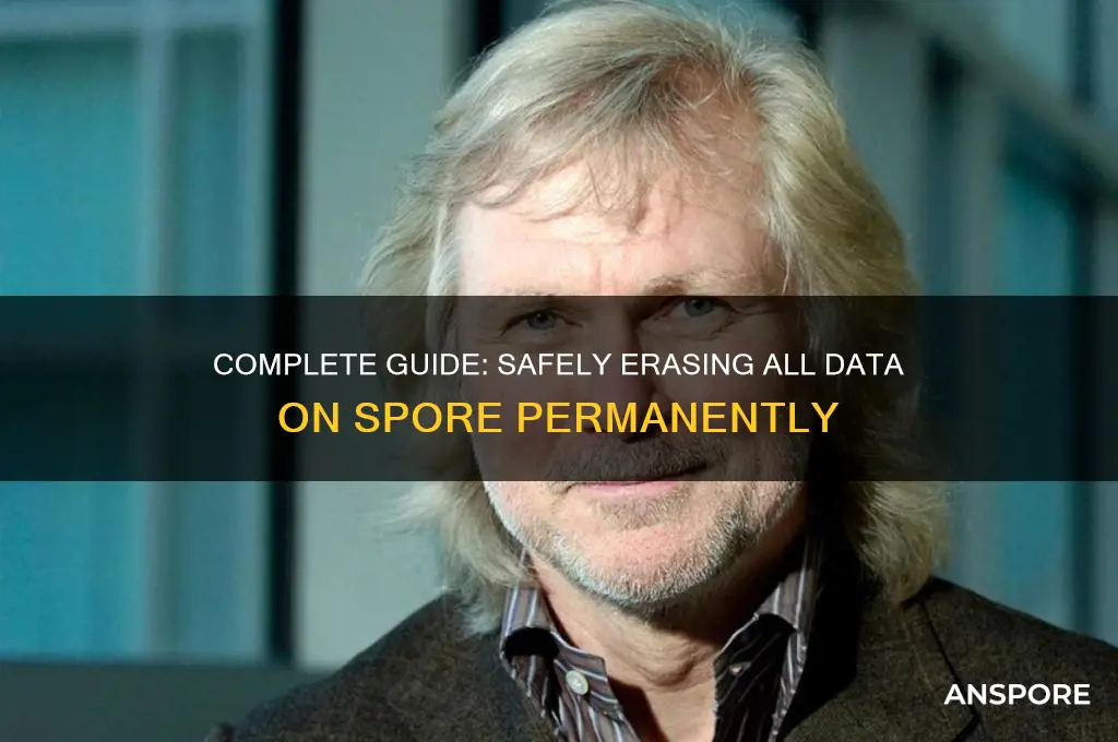 how to clear all data on spore