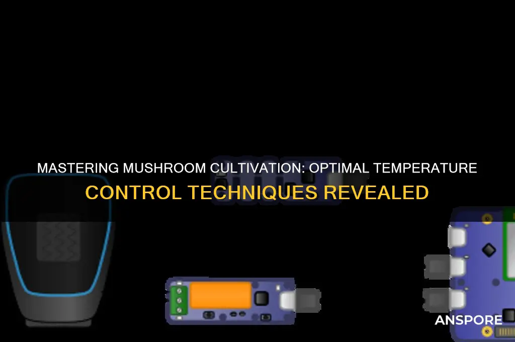 how to control temperature for mushroom growing