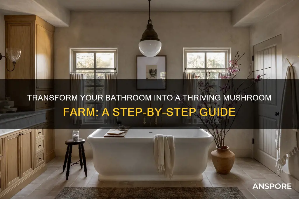 how to convert bathroom in to mushroom ab