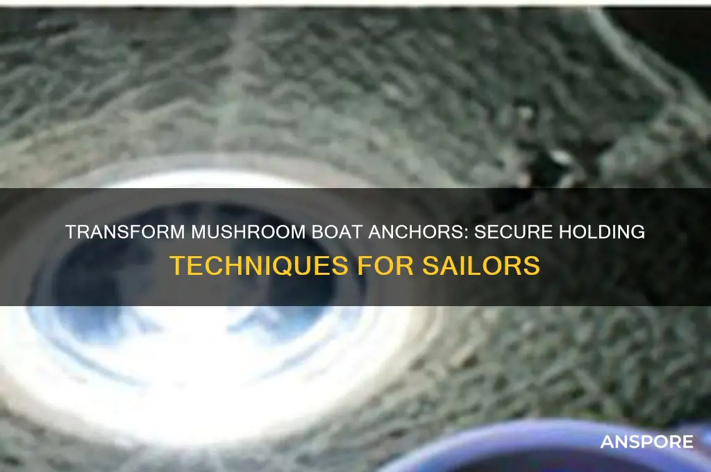 how to convert mushroom boat anchors to hold