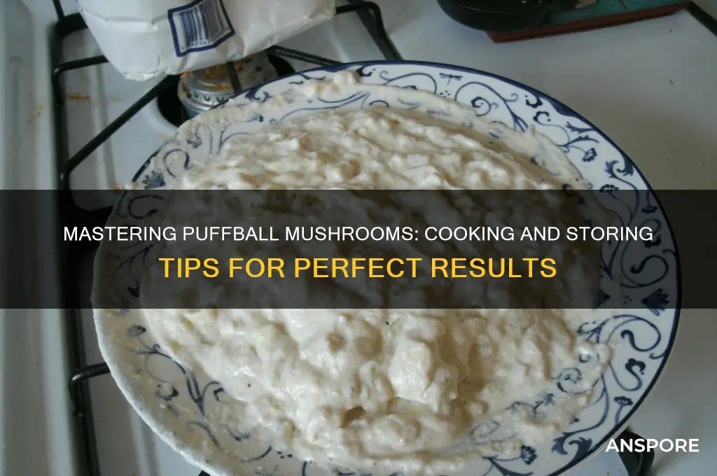 how to coo and stoer puffball mushrooms