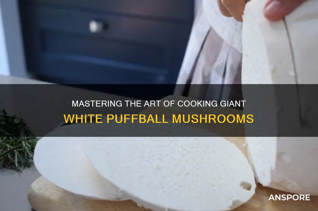 how to cook a giant white puffball mushroom