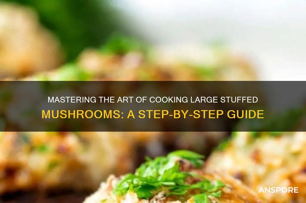 how to cook a large stuffed mushroom