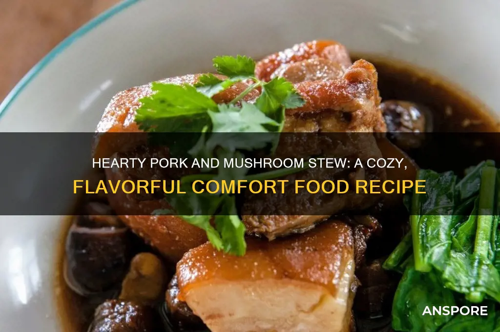 how to cook a pork and mushroom stew