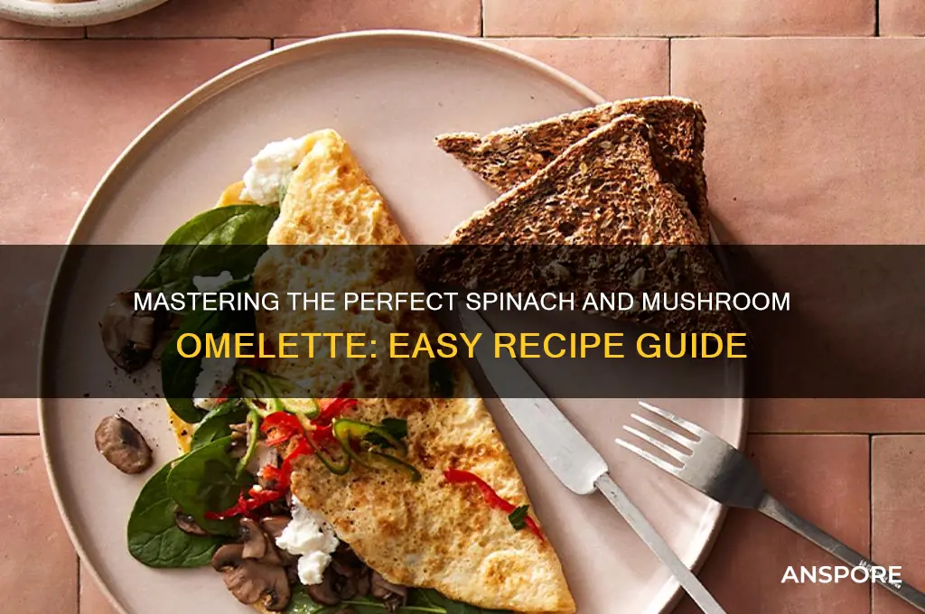 how to cook a spinach and mushroom omelette