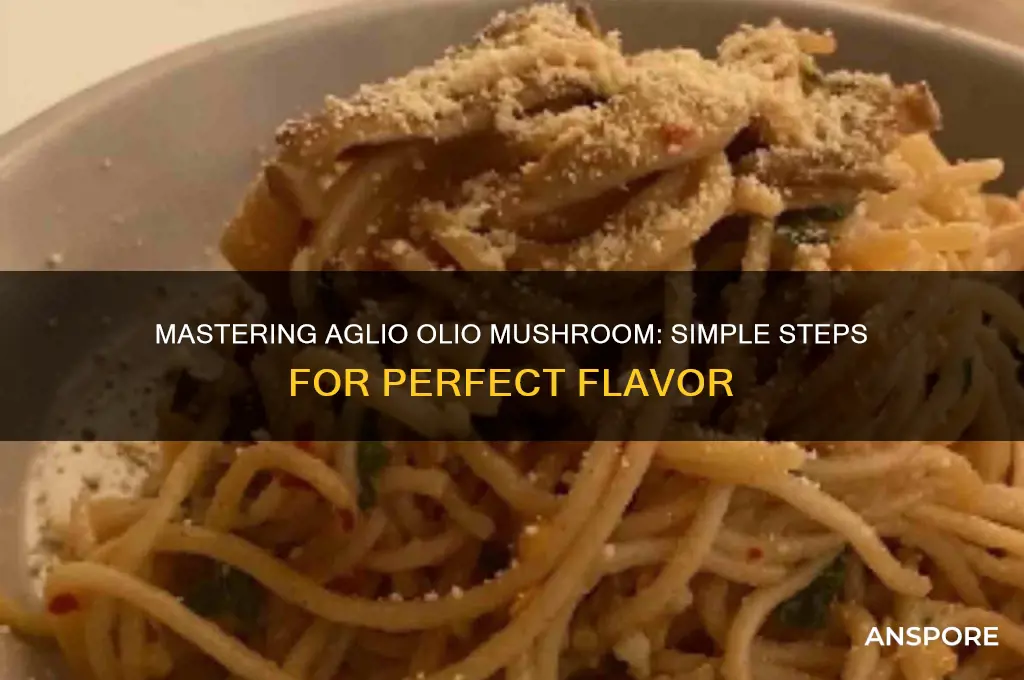how to cook aglio olio mushroom
