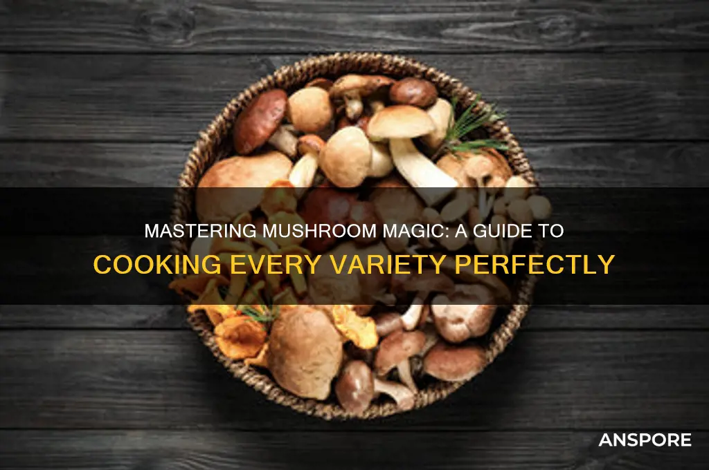how to cook all kinds of mushrooms