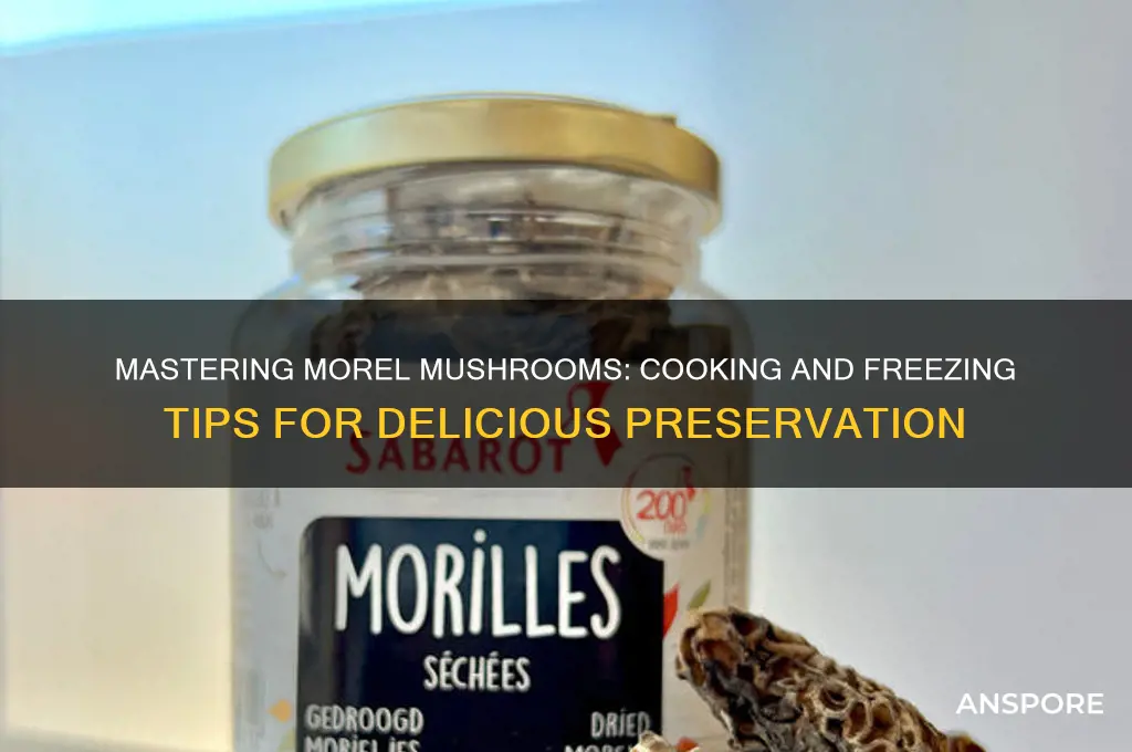 how to cook and freeze morel mushrooms