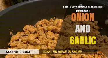 Sausage, Mushrooms, Onion, Garlic: Mastering Arugula-Packed Skillet Delight