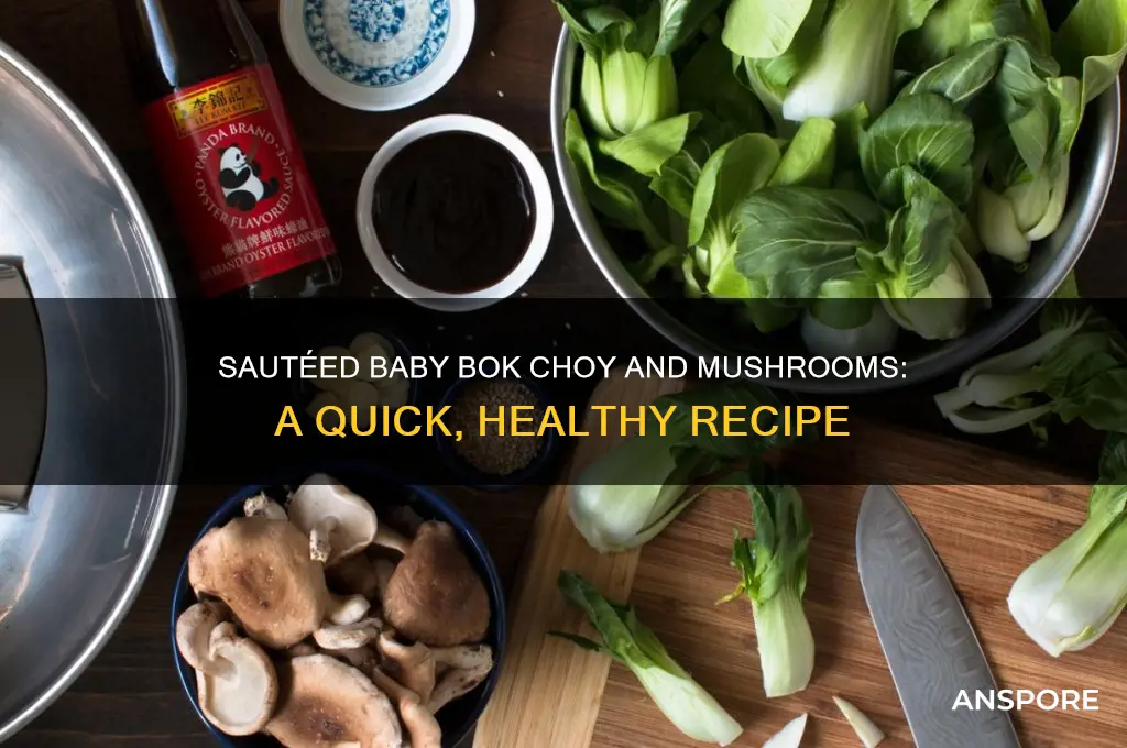 how to cook baby bok choy and mushrooms