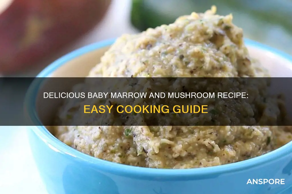 how to cook baby marrow and mushroom